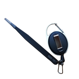 pinzas de acero inox con sujetador